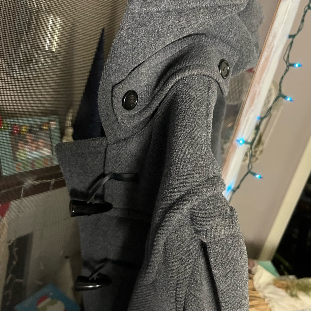 Burberry Toggle Grey Wool Coat - Picture 13 of 15